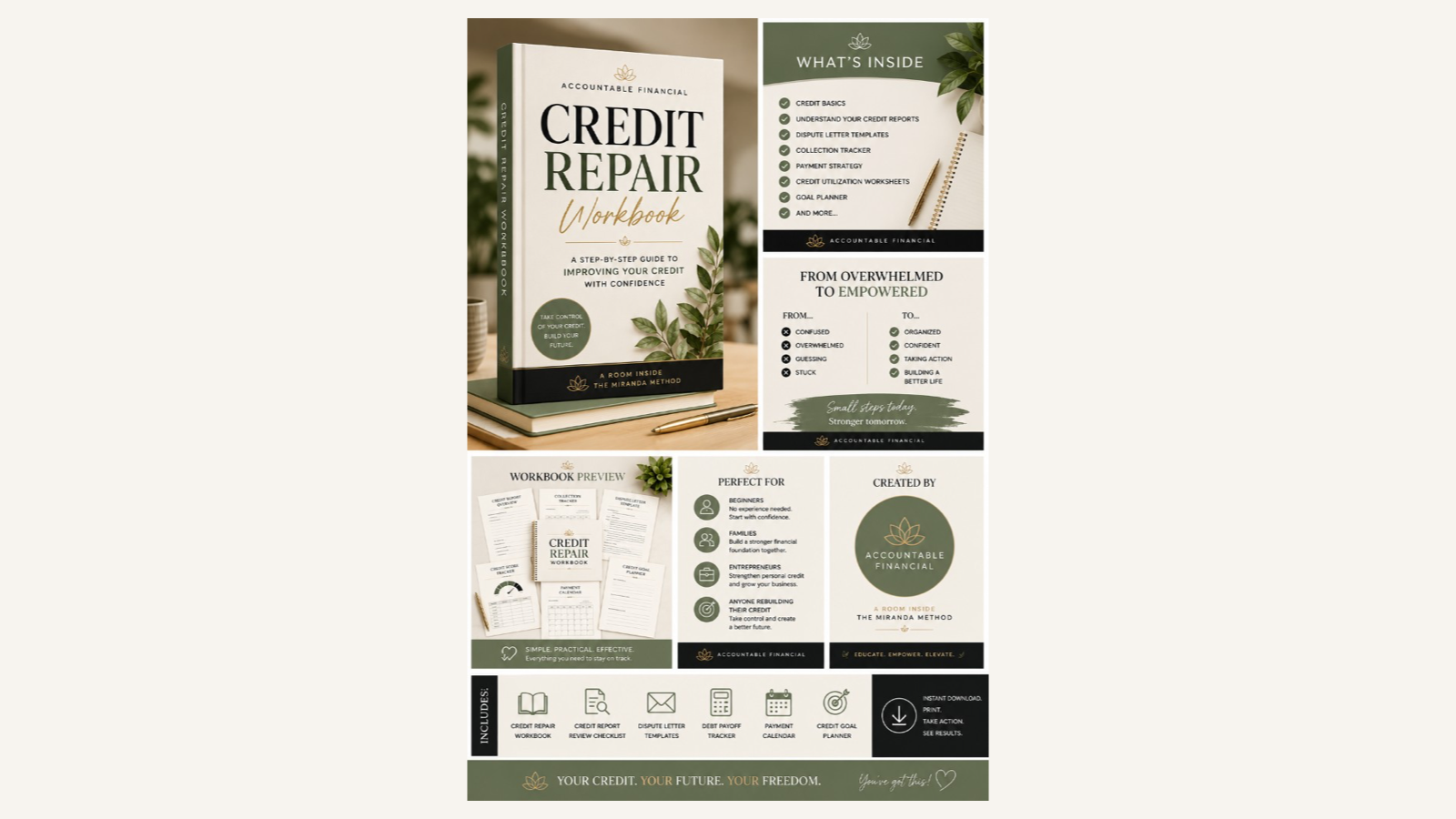 The Credit Repair Workbook — Know Your Rights, Fix Real Errors, Build Real Credit, 2026 Edition